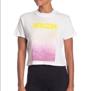 Volcom Stone City Crop Tee Large